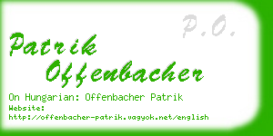 patrik offenbacher business card